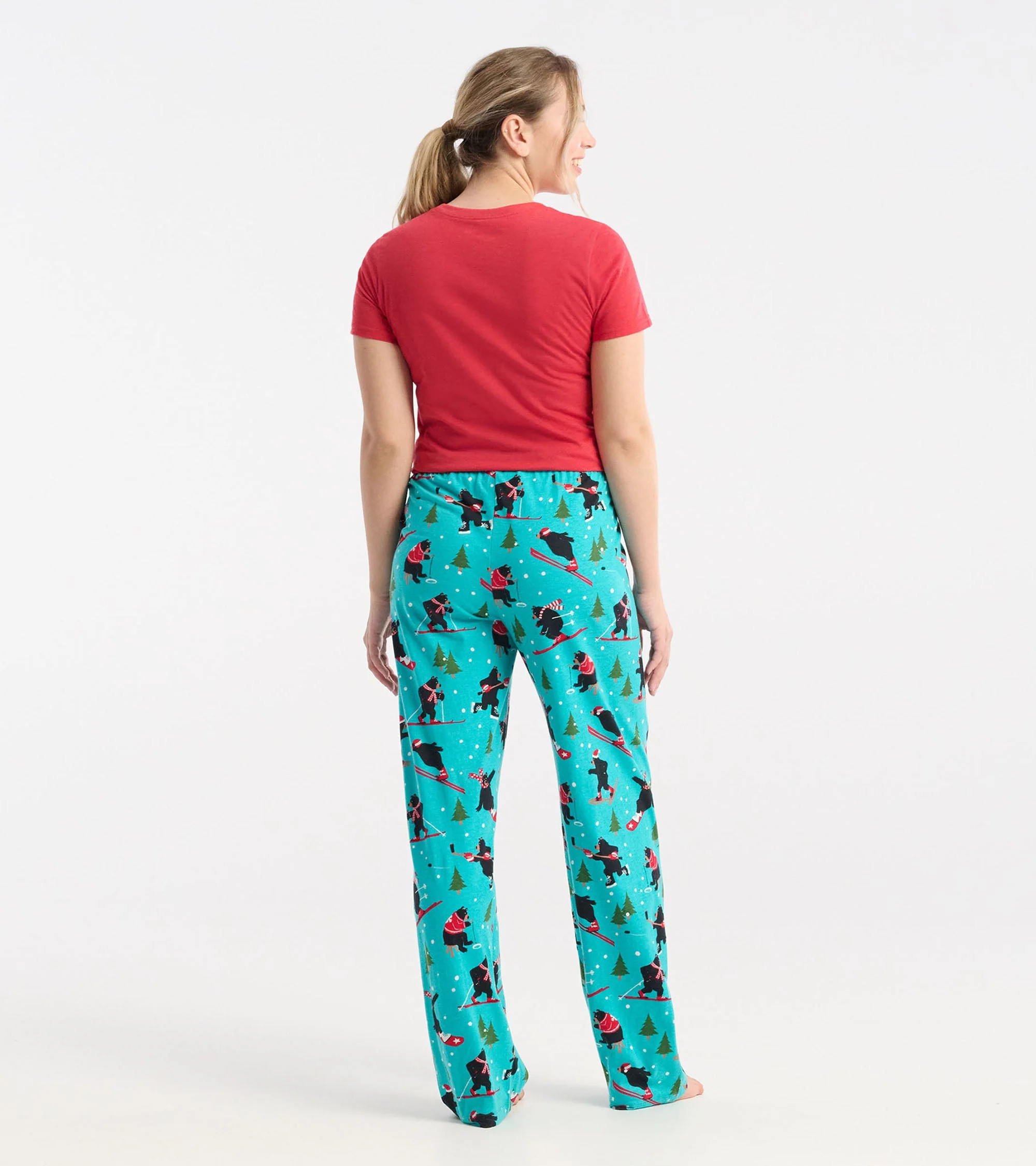 Women's To Ski Or To Apres Ski Pajama Tee - Image 4