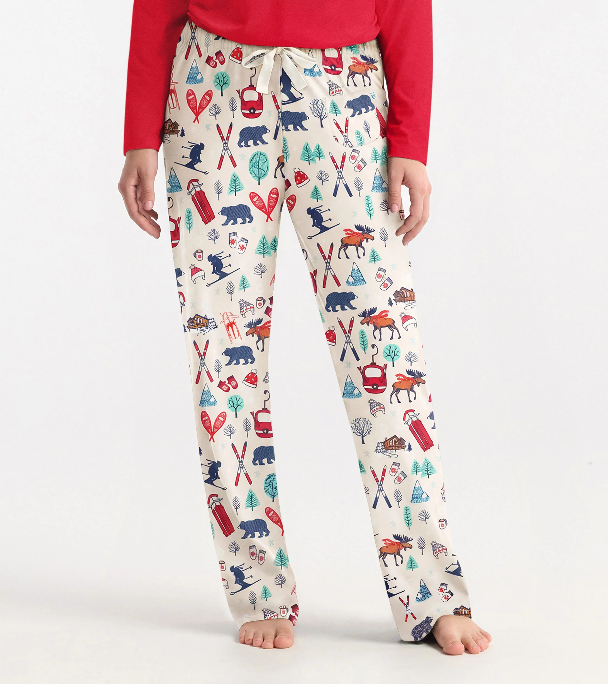 Women's Vintage Ski Polyknit Pajama Pants