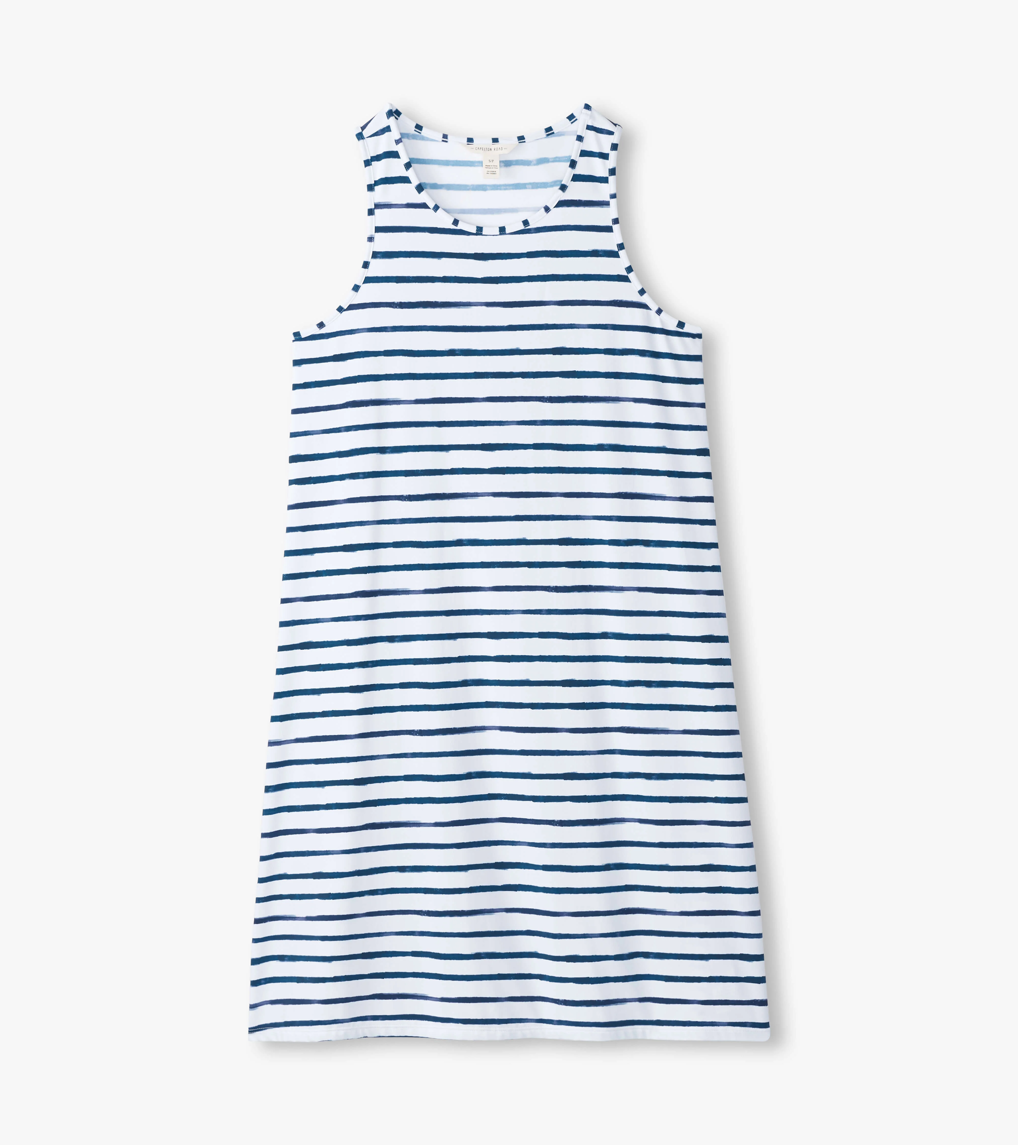 Women's Watercolor Stripes Summer Dress - Image 2