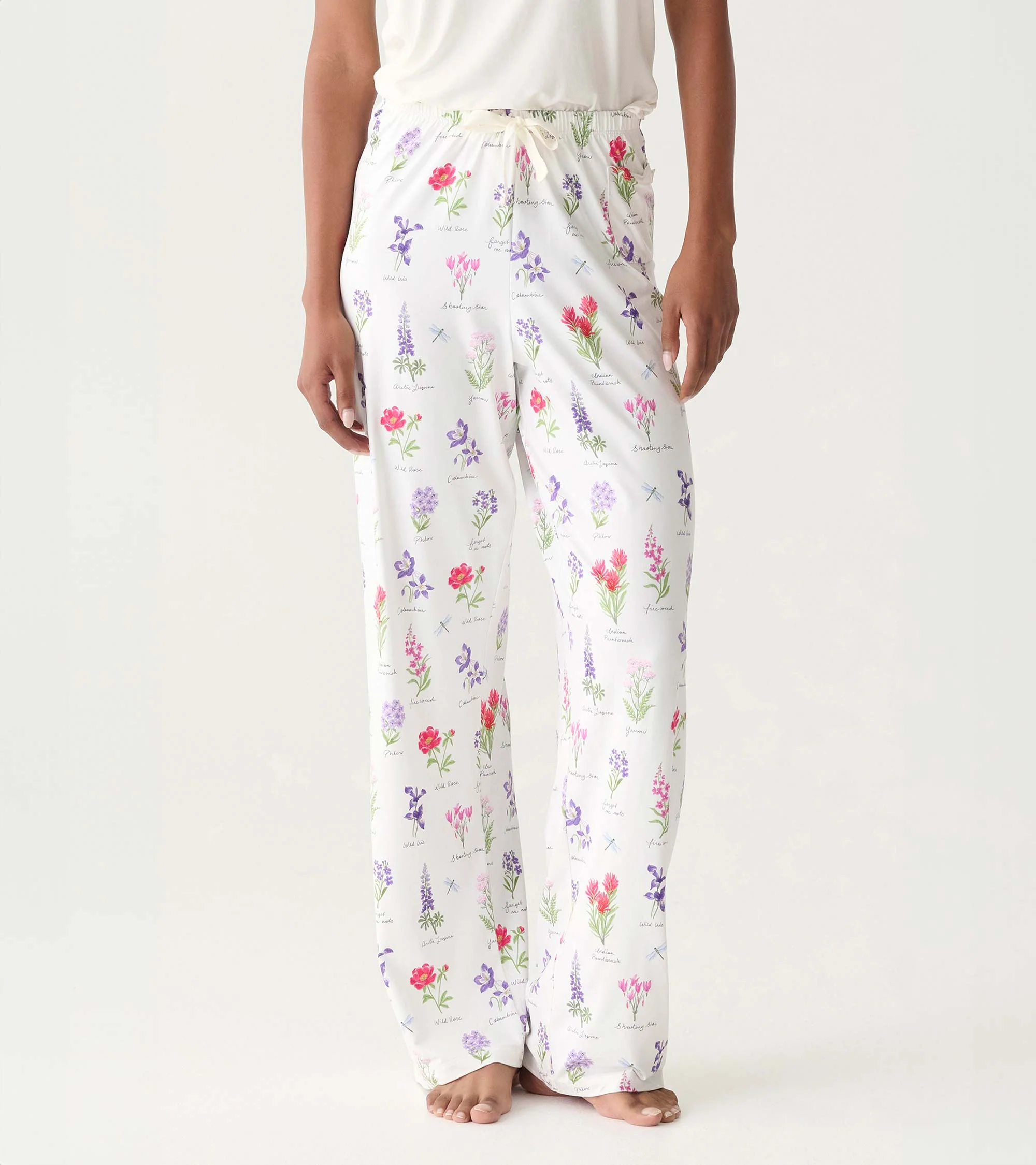 Women's Wild Flowers Polyknit Pajama Pants