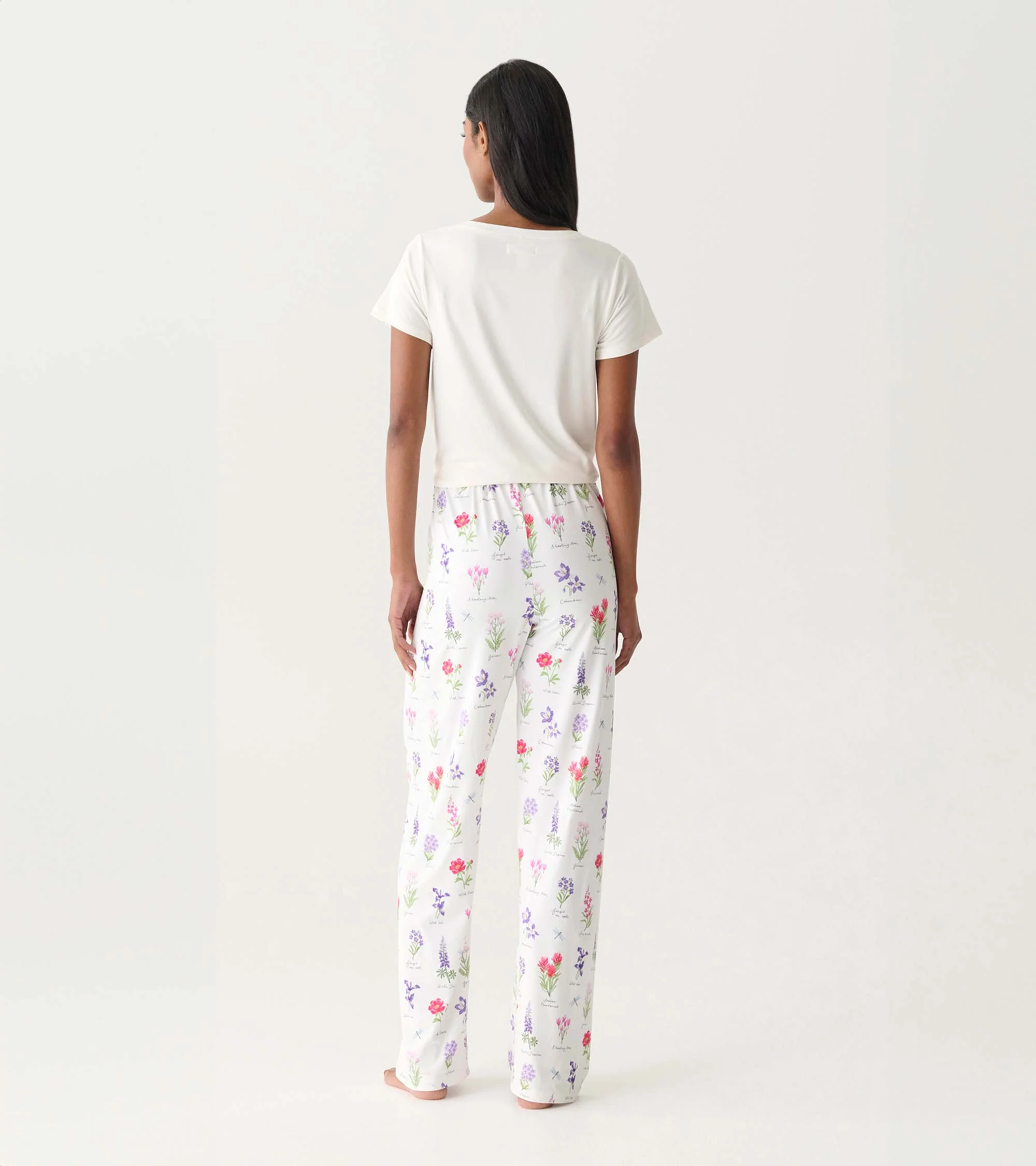 Women's Wild Flowers Polyknit Pajama Pants - Image 4