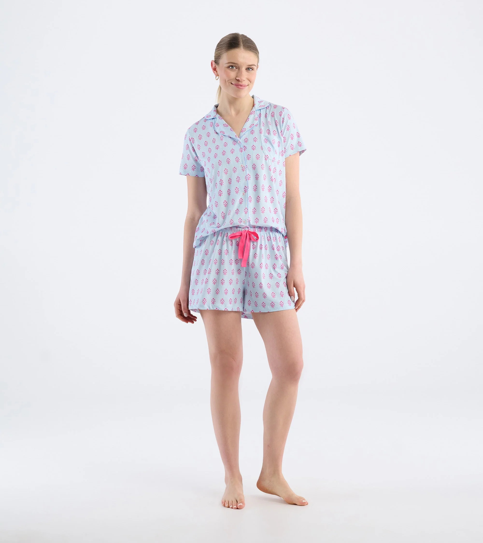 Women's Wild Flowers Short Pajama Set