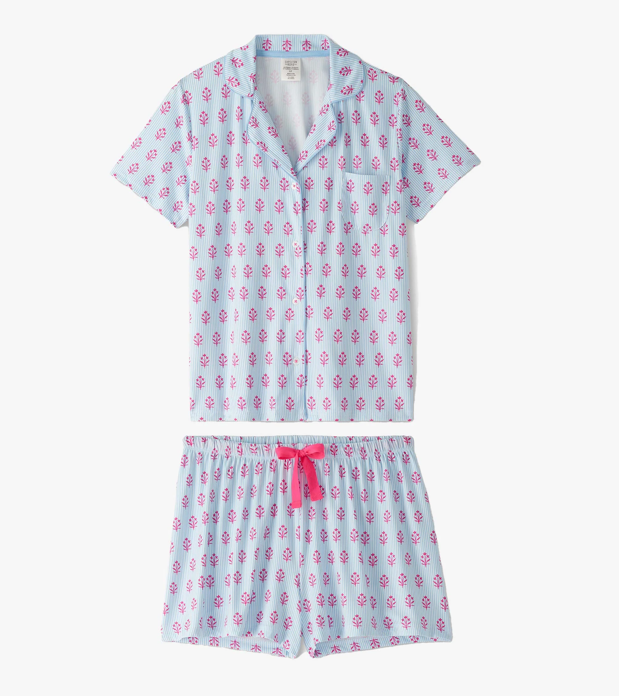 Women's Wild Flowers Short Pajama Set - Image 2