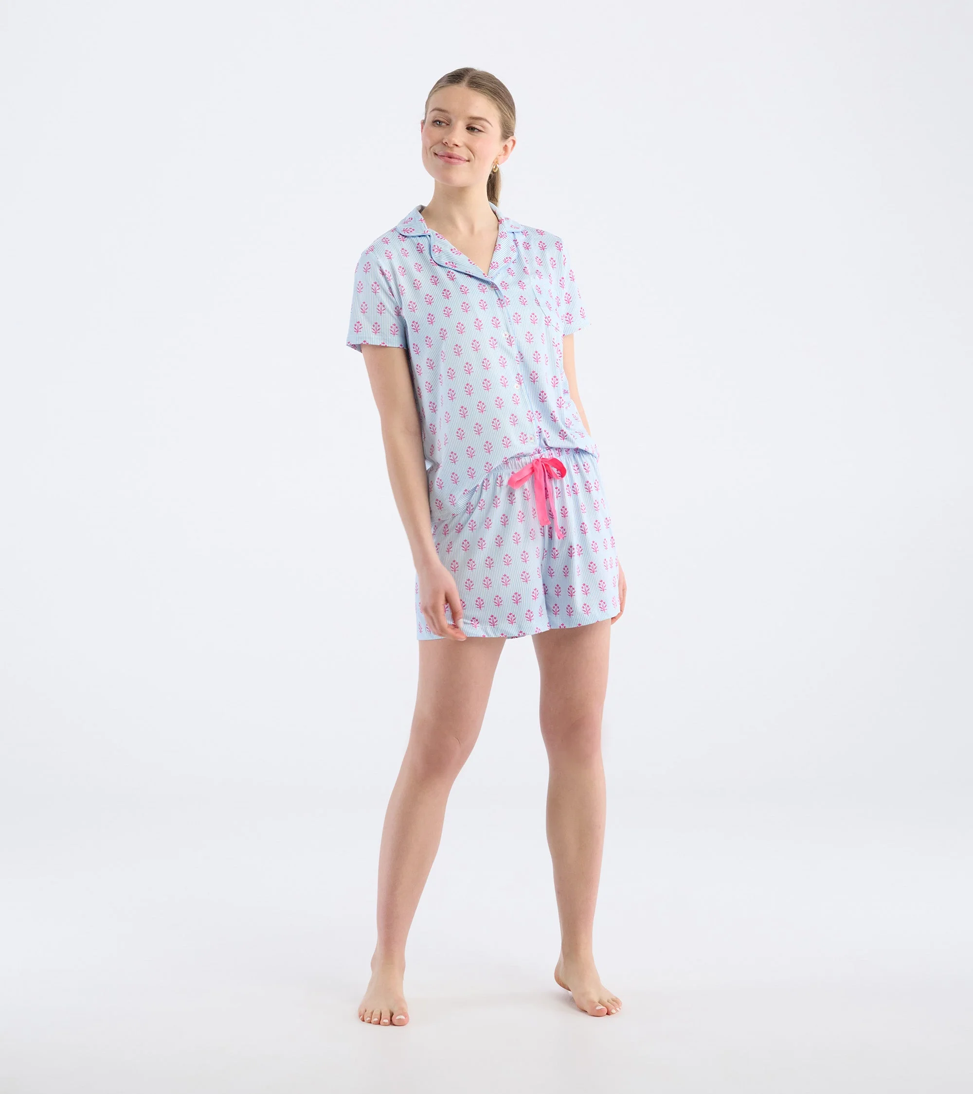 Women's Wild Flowers Short Pajama Set - Image 6