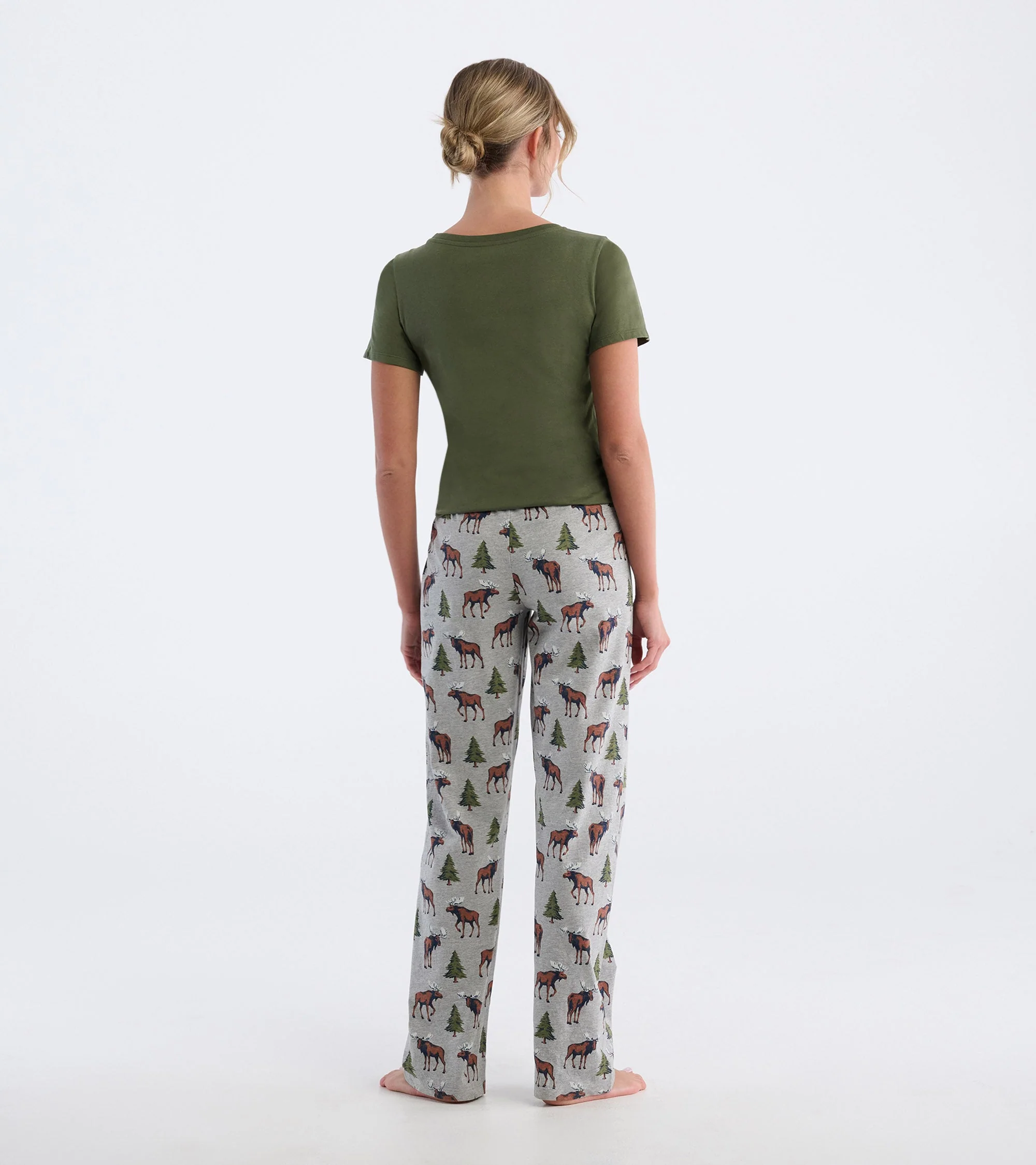 Women's Wild Moose Pajama T-Shirt - Image 4