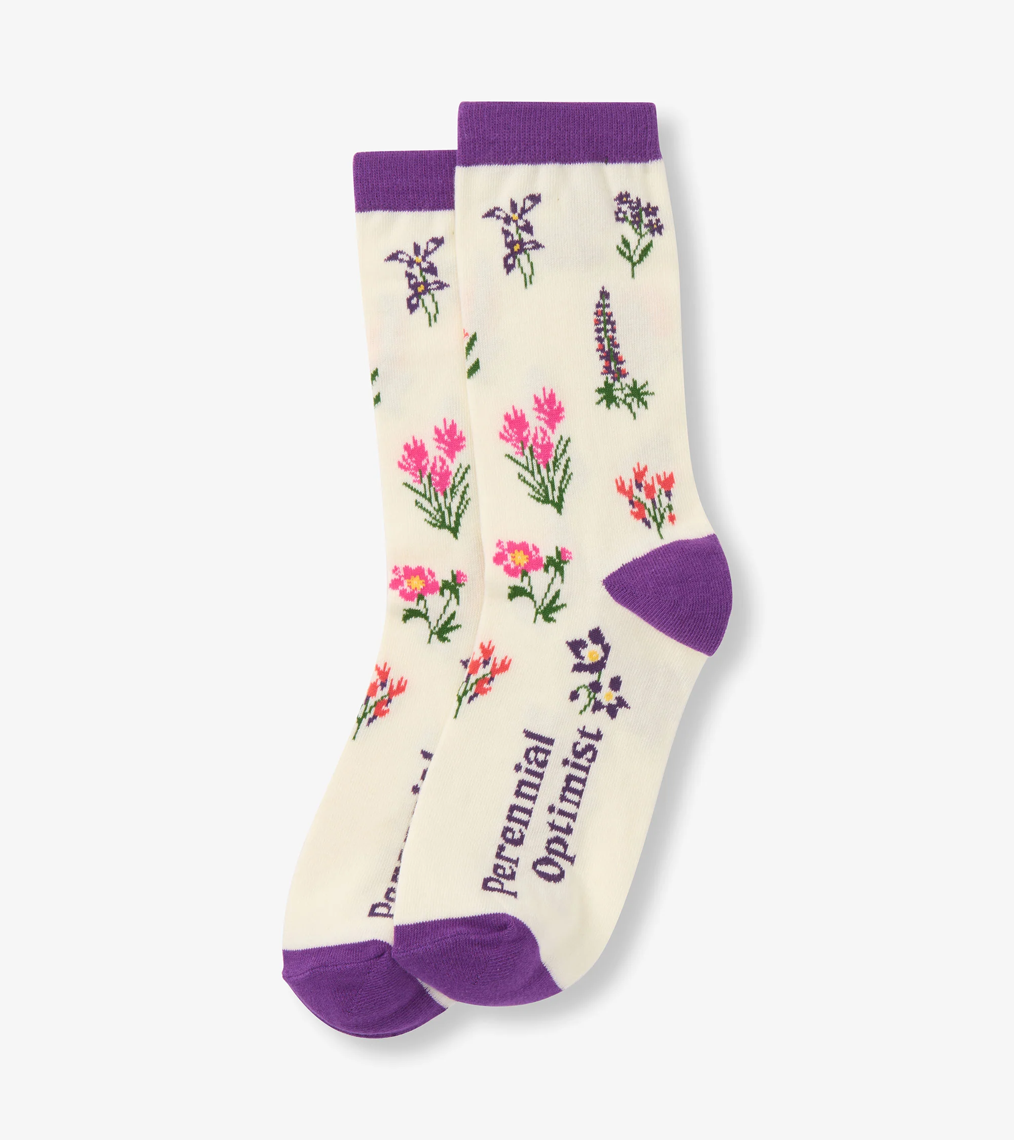 Women's Wildflowers Crew Socks - Image 2