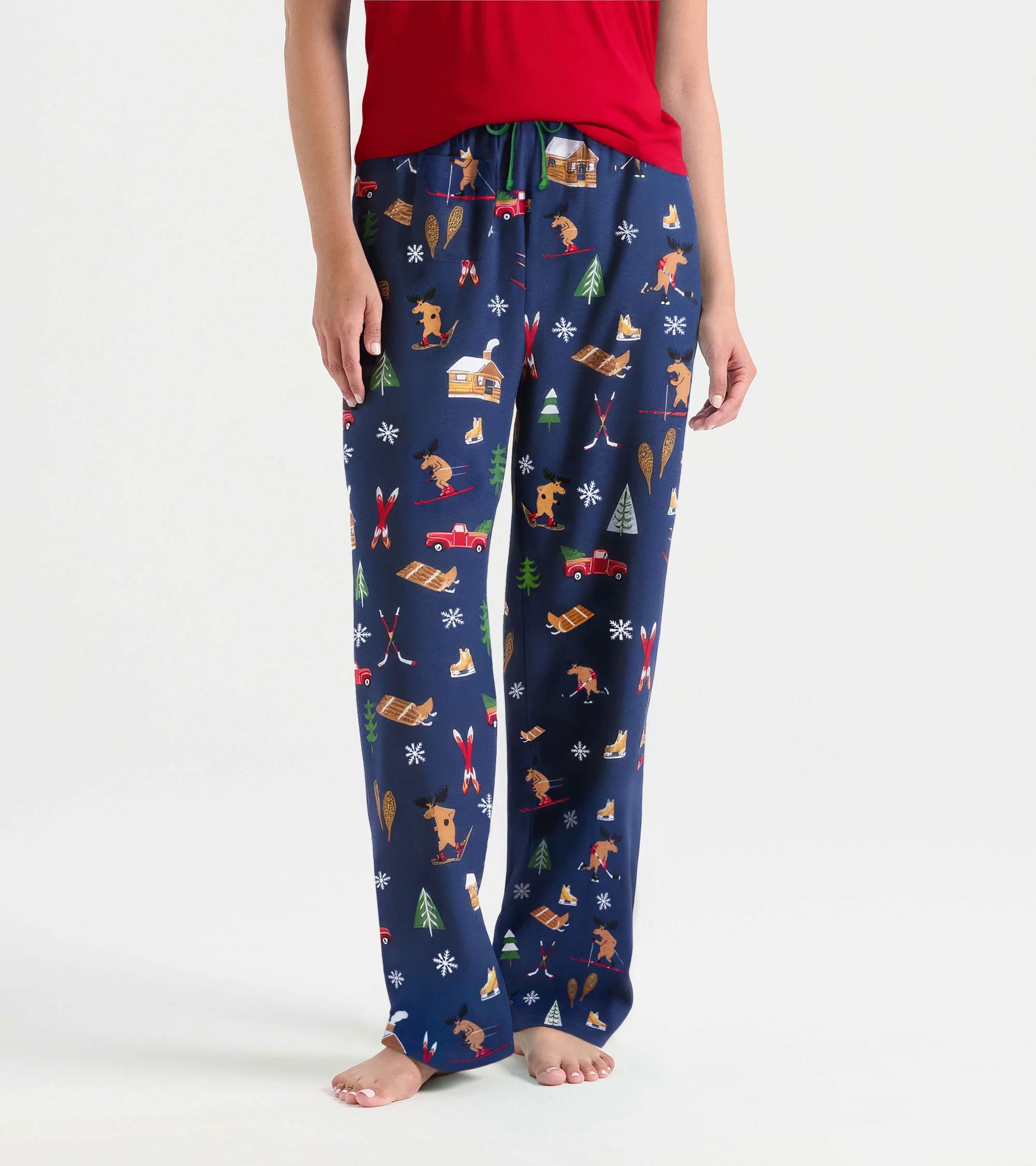 Women's Winter Cabin Cotton Pajama Pants