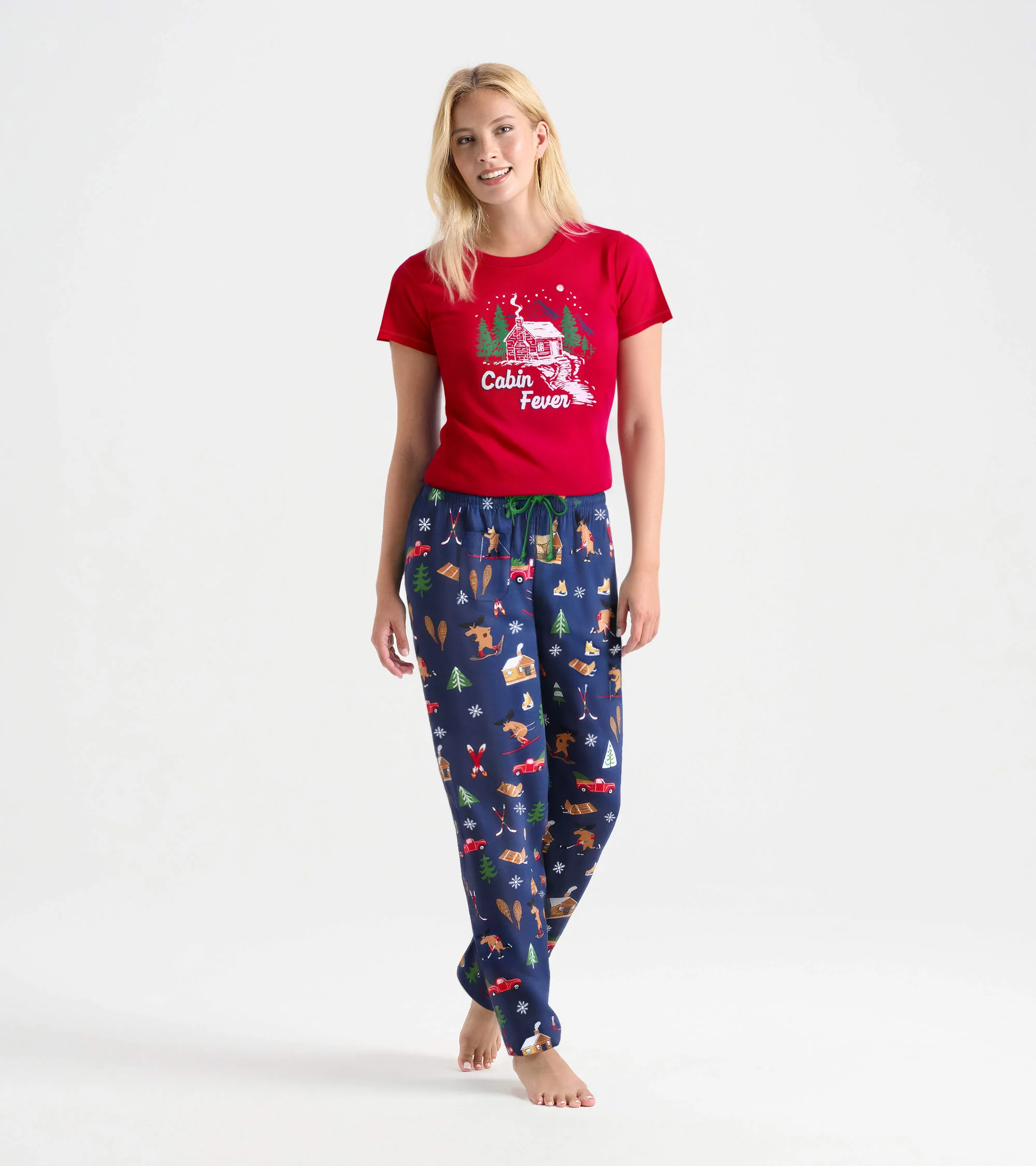 Women's Winter Cabin Cotton Pajama Pants - Image 3