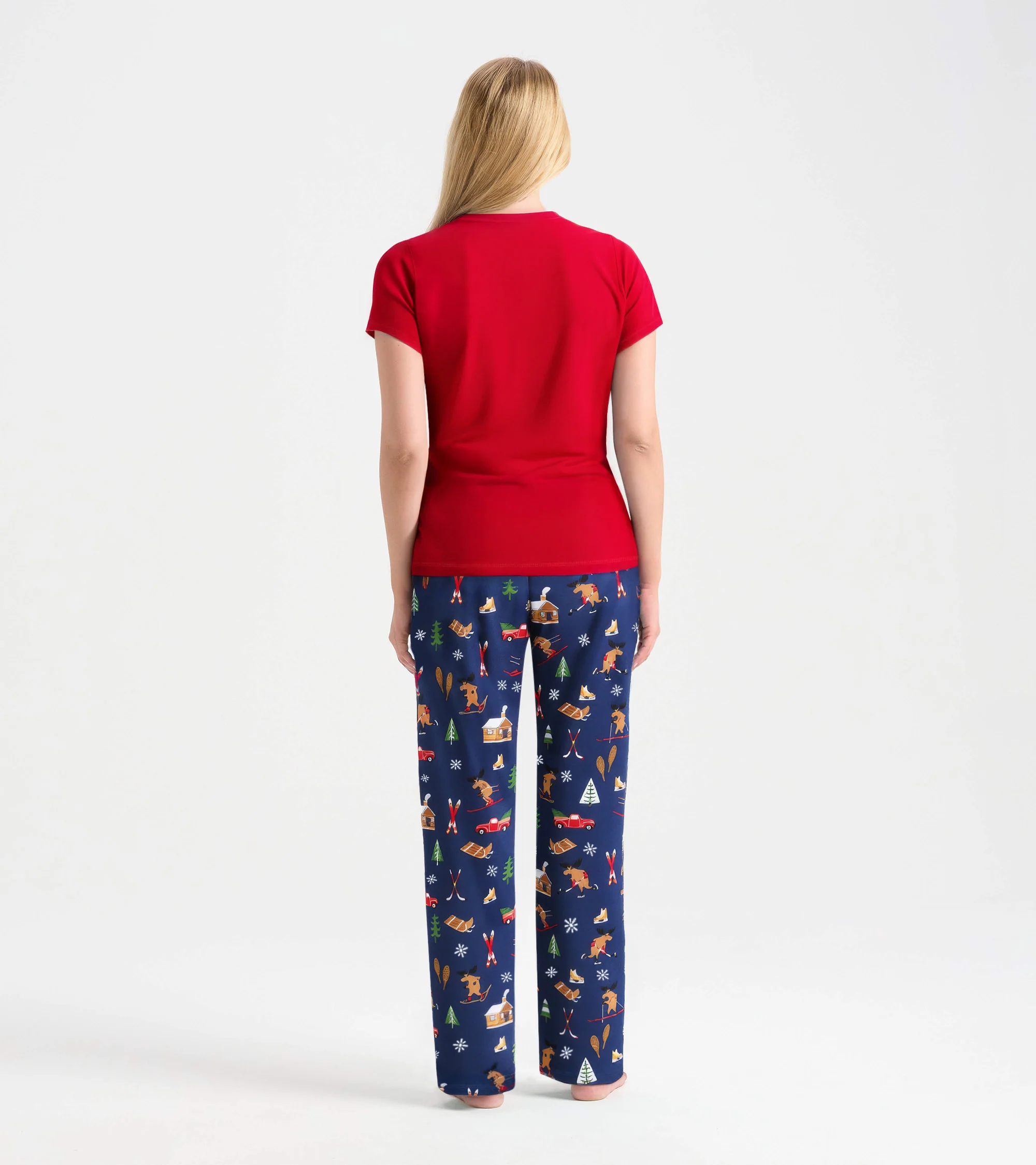 Women's Winter Cabin Pajama T-Shirt - Image 4