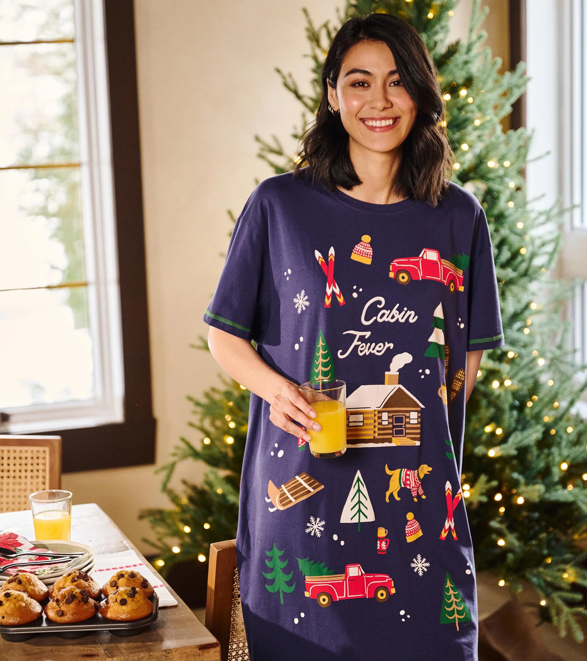 Women's Winter Cabin Sleepshirt - Image 3
