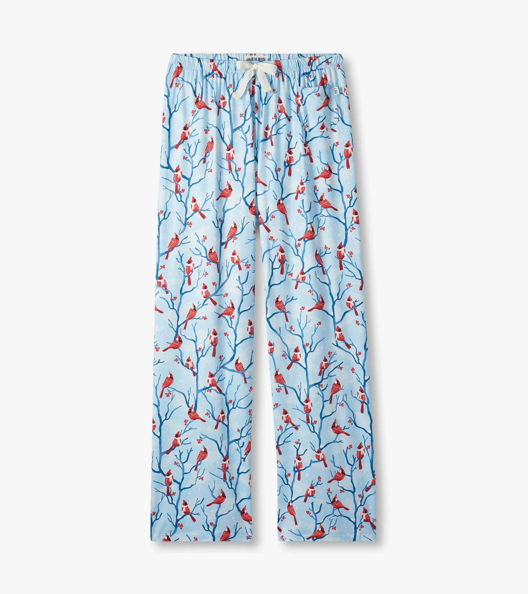 Women's Winter Cardinals Polyknit Pajama Pants - Image 4
