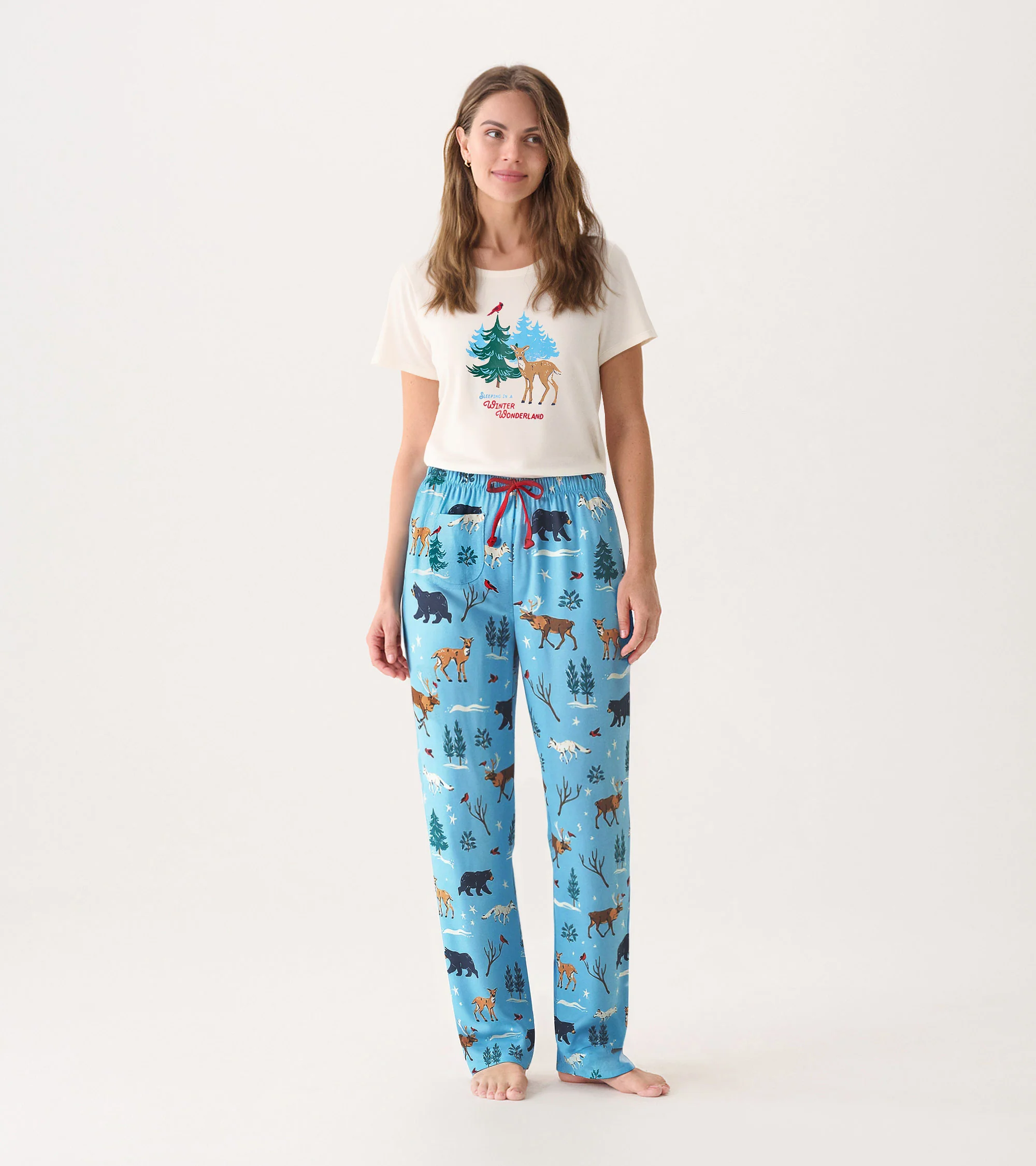 Women's Winter Wonderland Pajama T-Shirt - Image 3