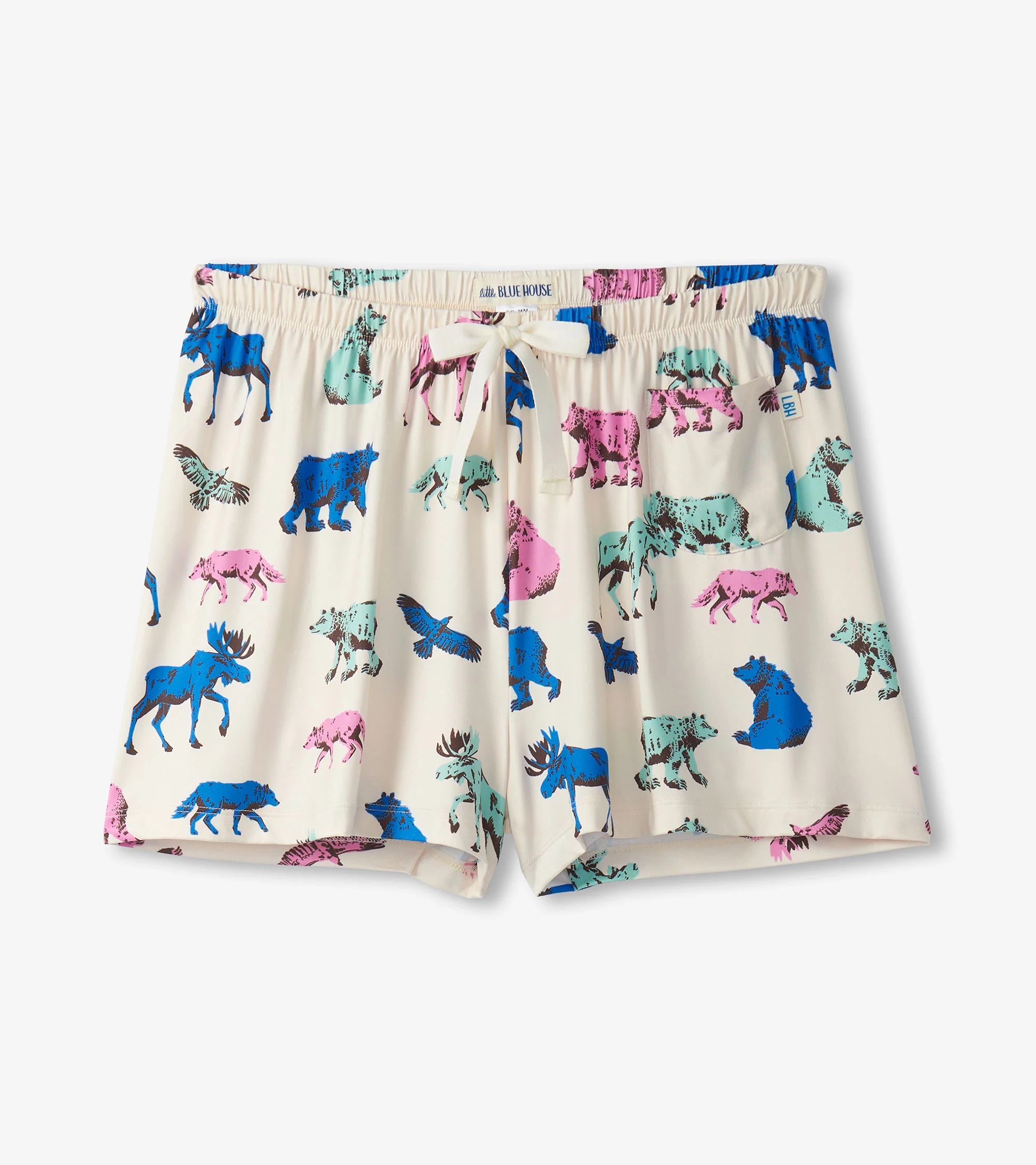 Women's Woodland Animals Polyknit Pajama Shorts - Image 5