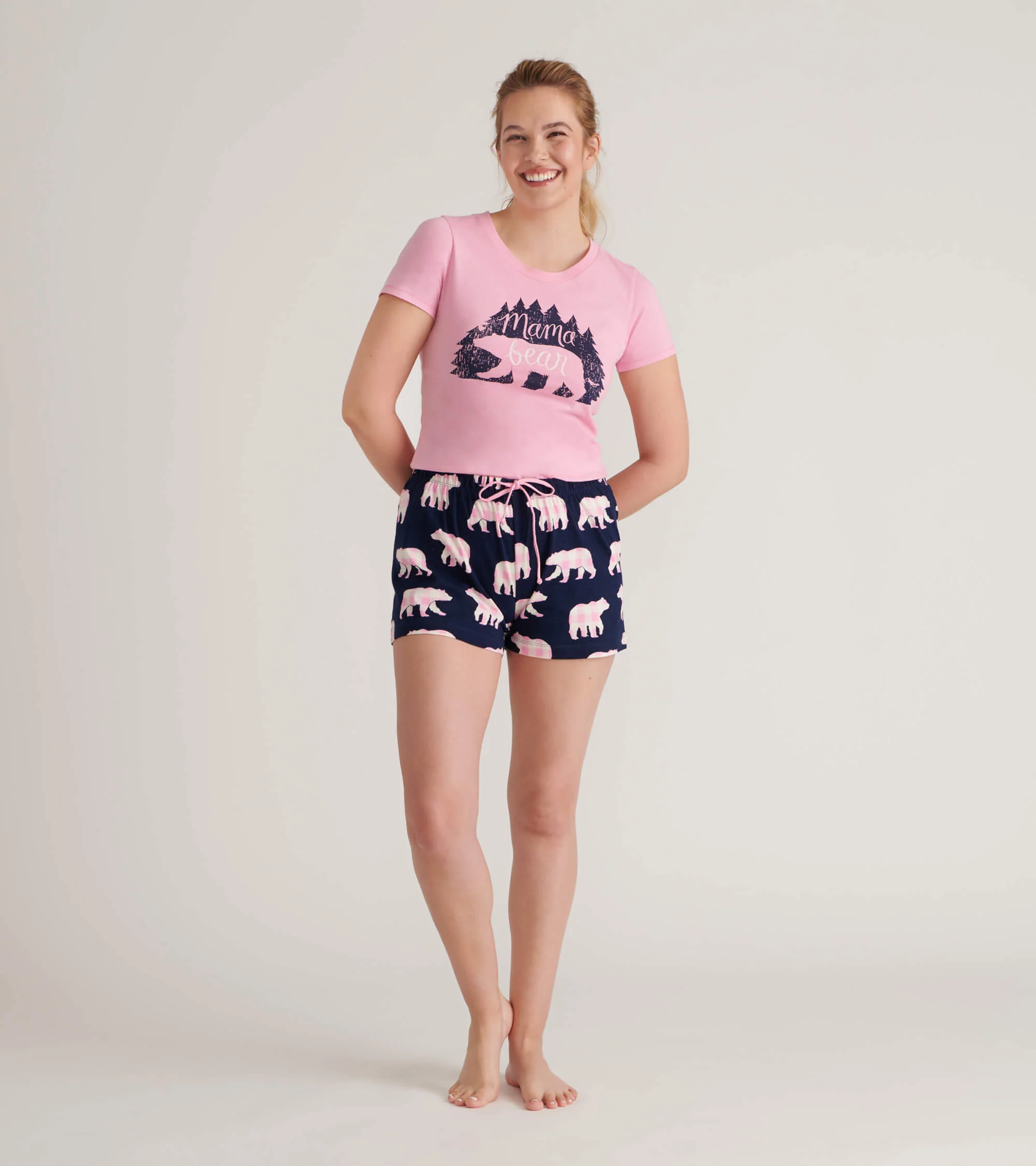 Woods Mama Bear Women's Pajama T-Shirt - Image 3