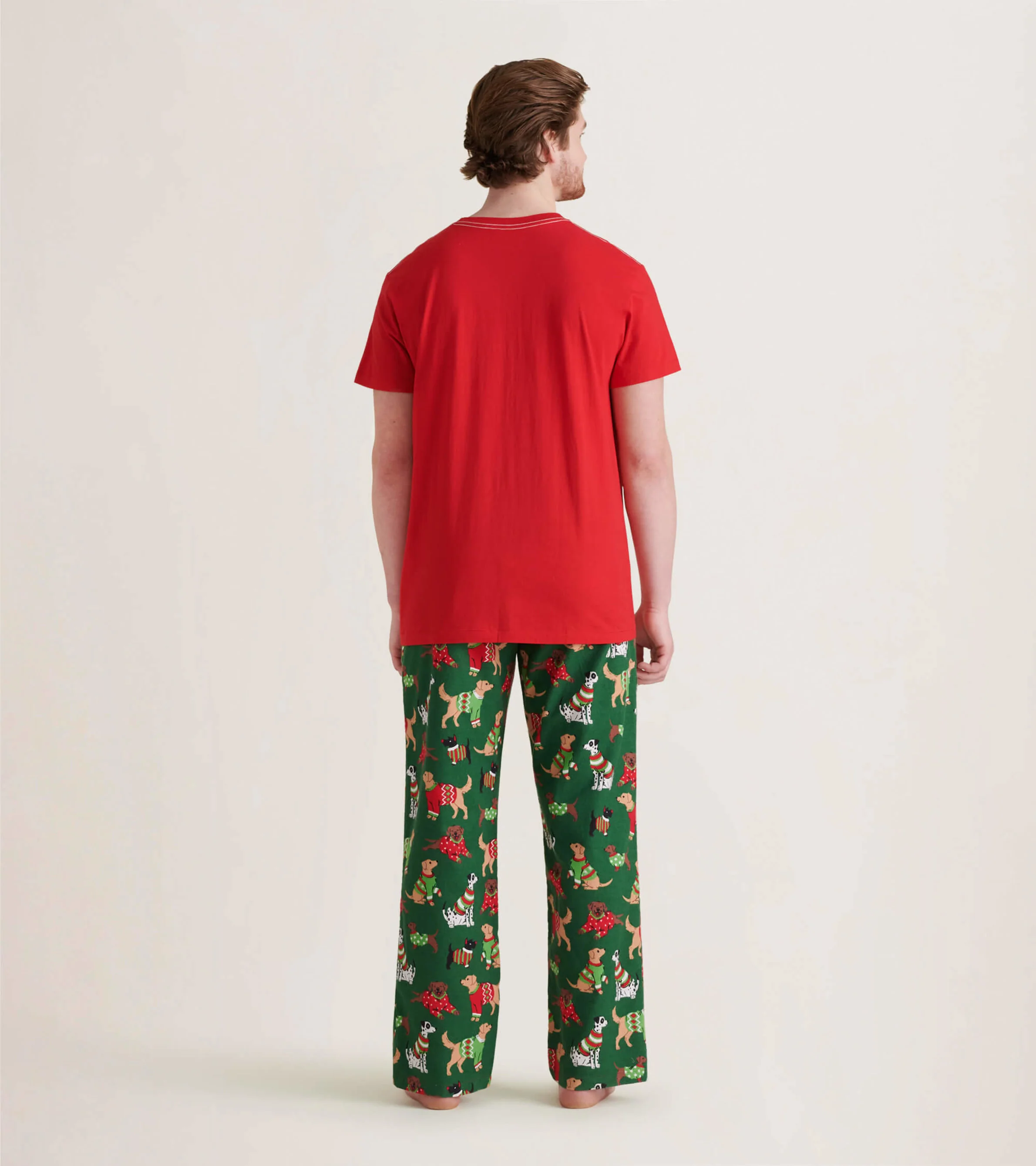 Woofing Christmas Men's Flannel Pajama Pants - Image 3