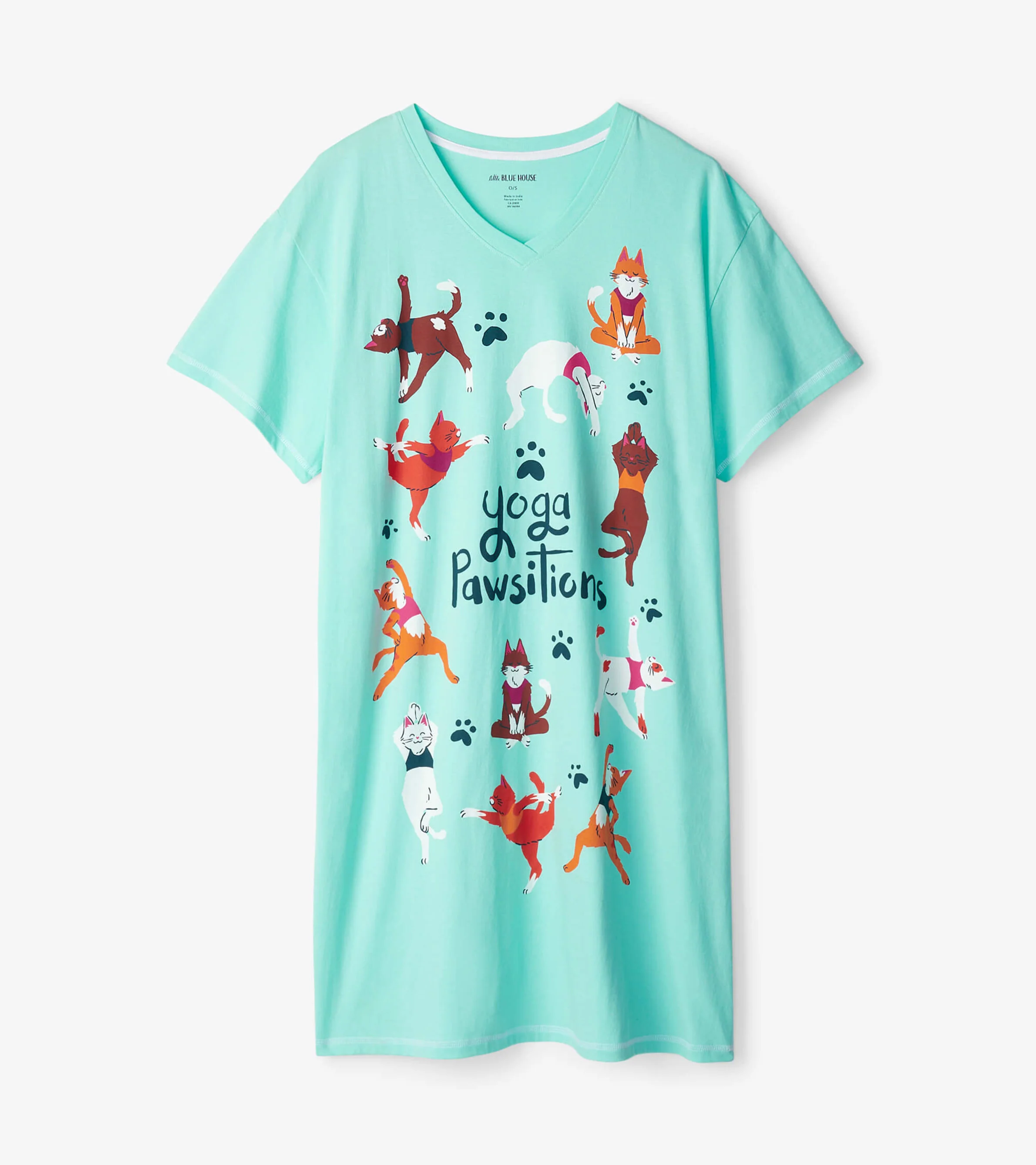Yoga Pawsitions Women's Cotton Sleepshirt - Image 2