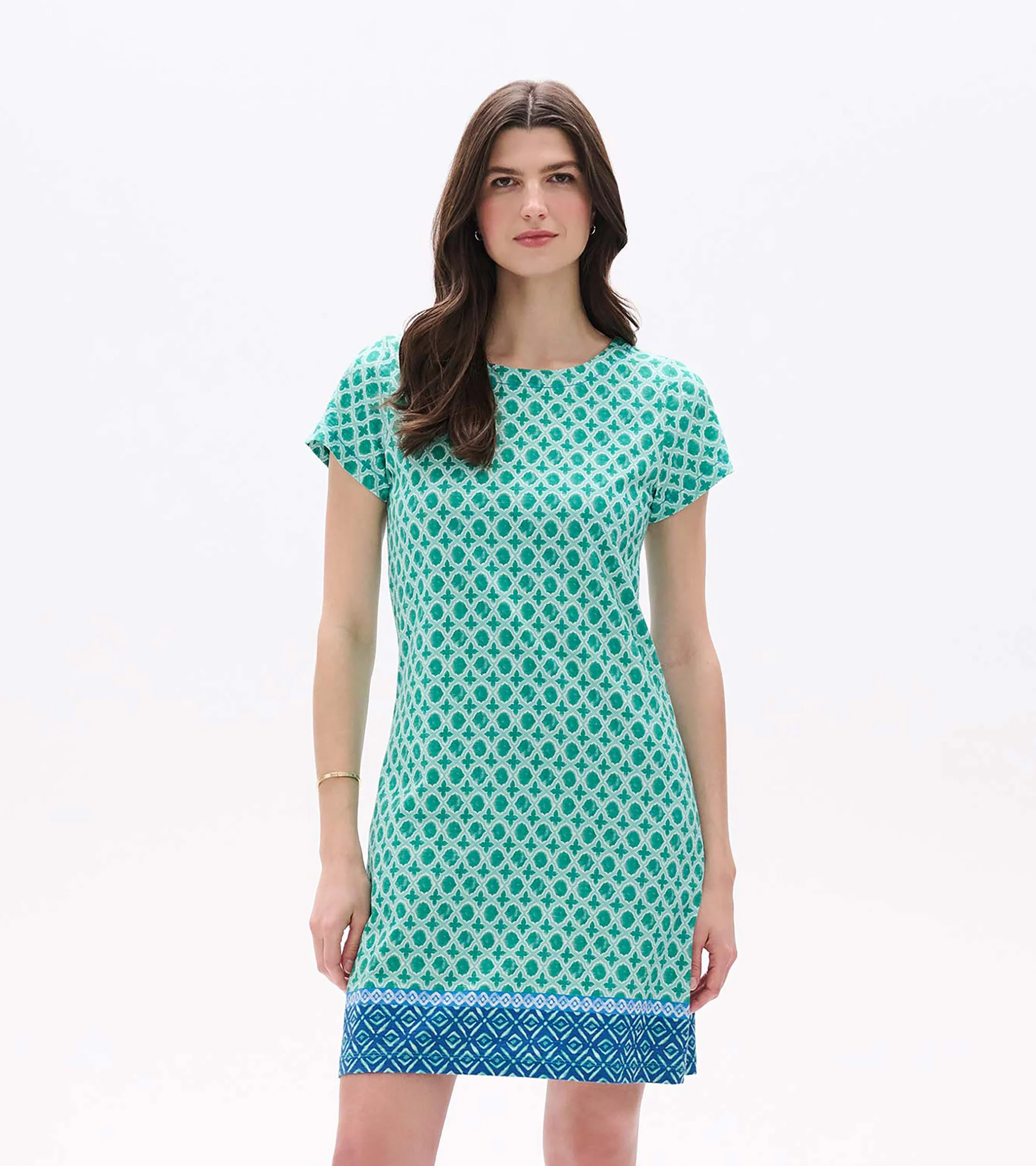 Zip-Back Tee Dress - Arcadia Medallion
