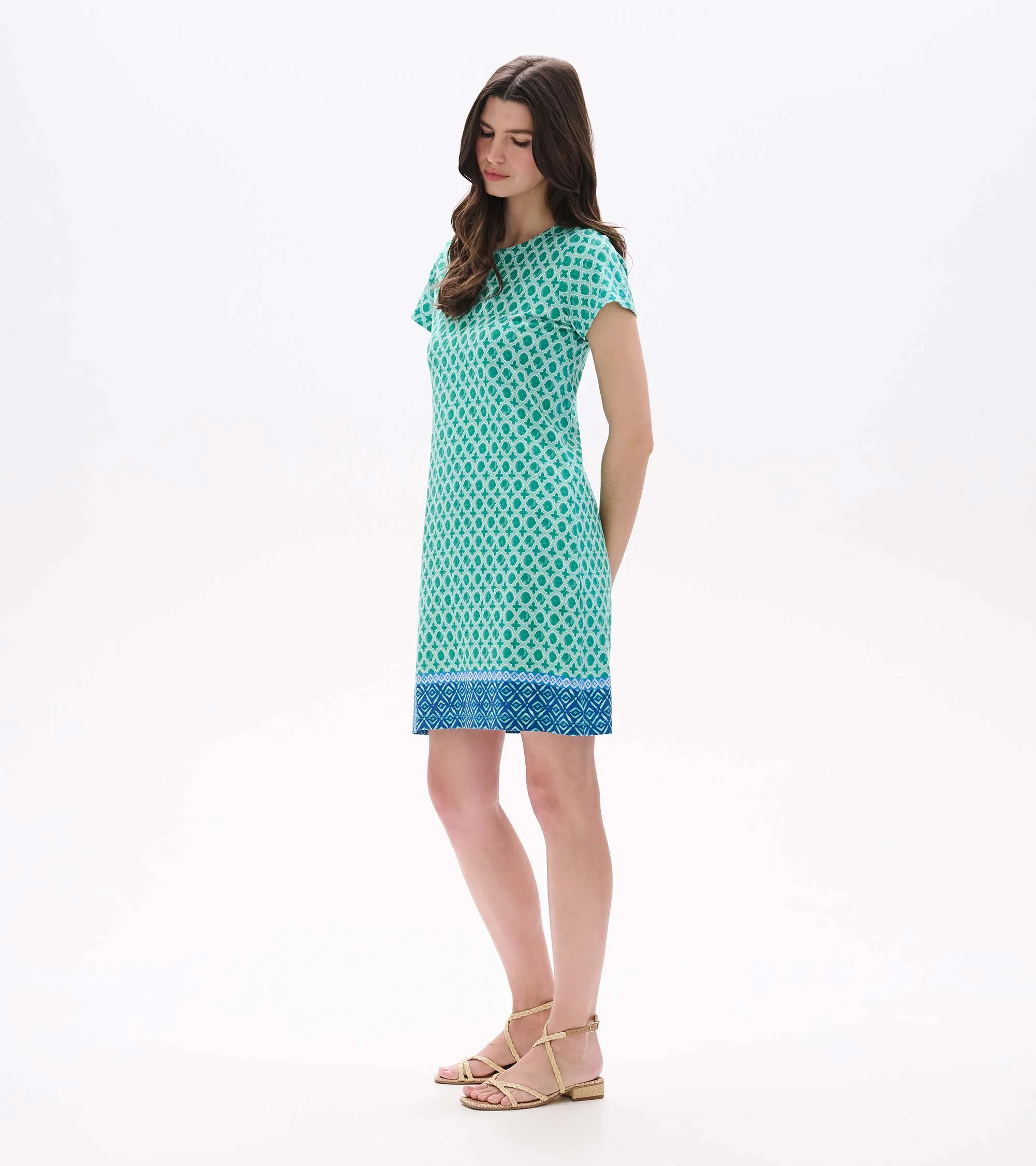 Zip-Back Tee Dress - Arcadia Medallion - Image 3
