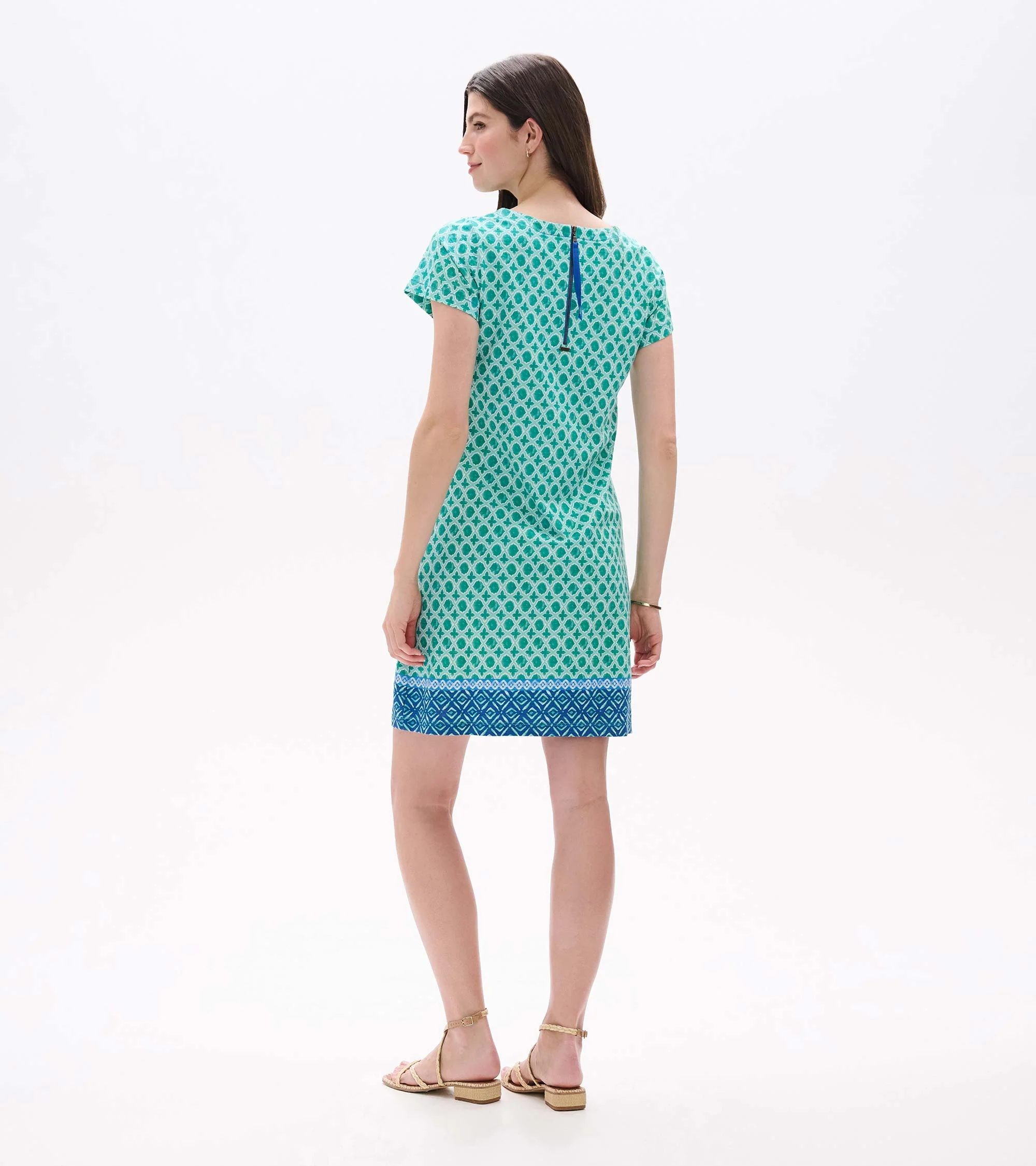 Zip-Back Tee Dress - Arcadia Medallion - Image 4