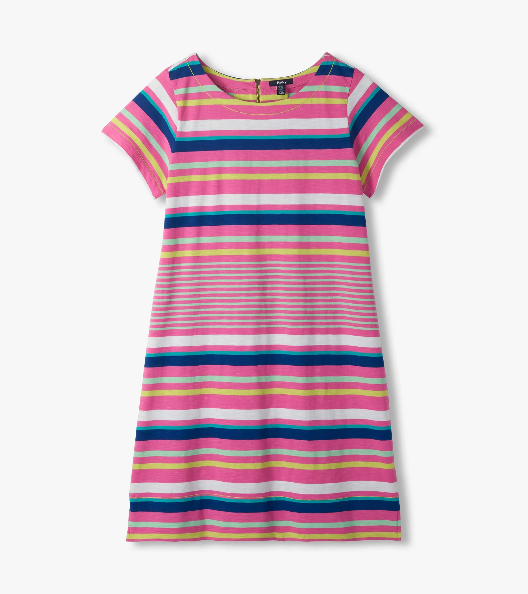 Zip-Back Tee Dress - Cheery Stripes - Image 2
