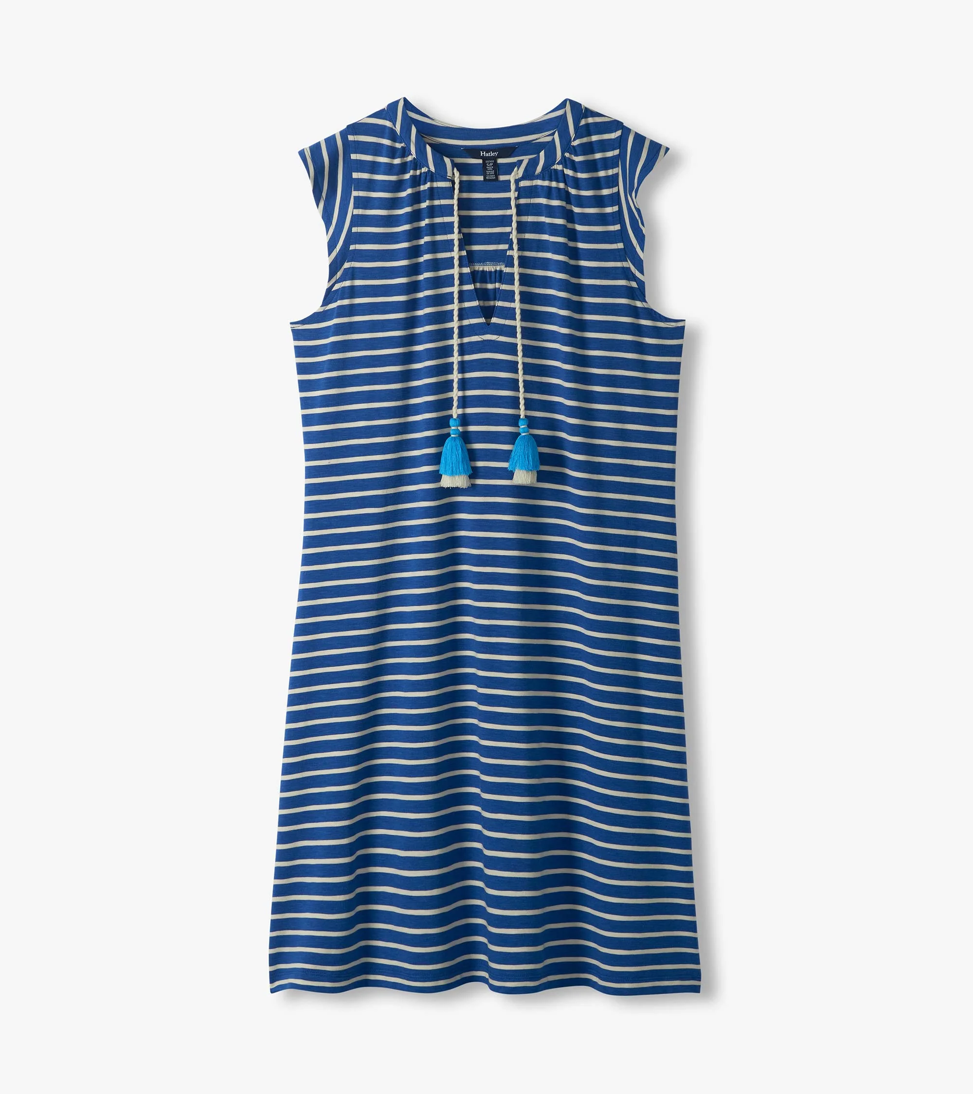 Zoey Tank Dress - Navy Stripes - Image 2